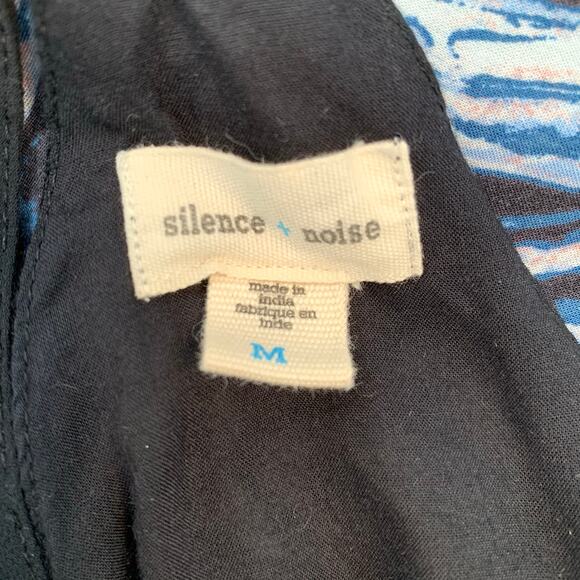 Urban Outfitters Silence + Noise Blue Marbled Dress Size Medium - Picture 8 of 8